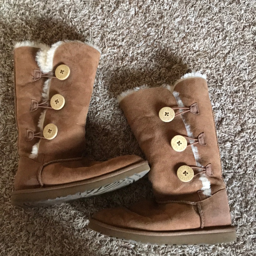 Bailey button triplet boot chestnut